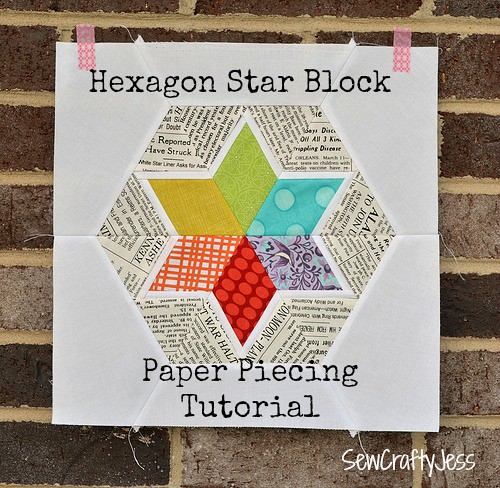 How To: Paper Pieced Hexies + Template