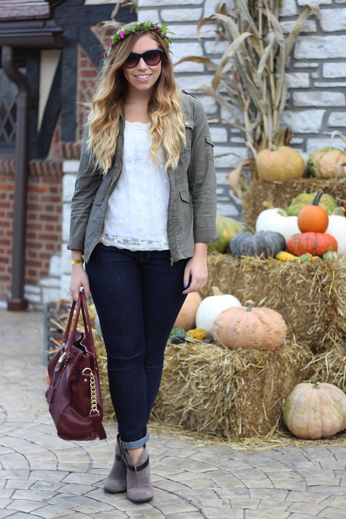 Living After Midnite: Fall Florals in mark., Gap, Michael Kors & Sole Society