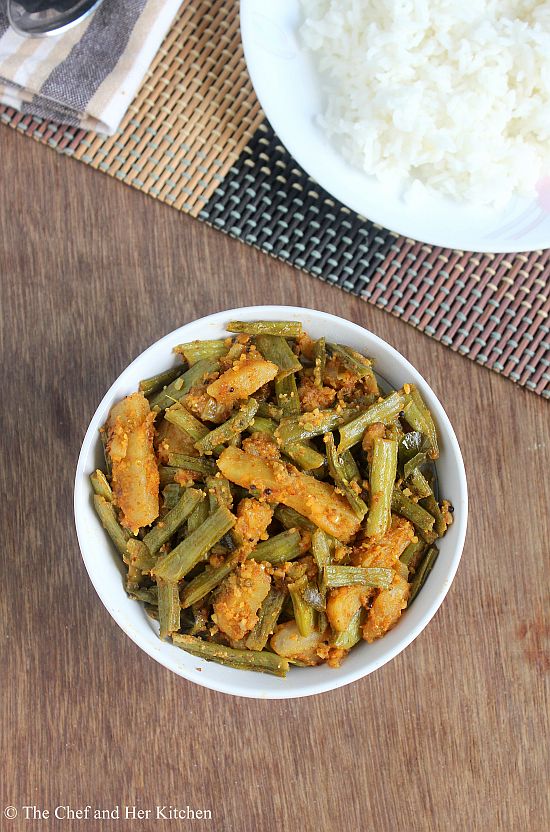 cluster beans potato curry