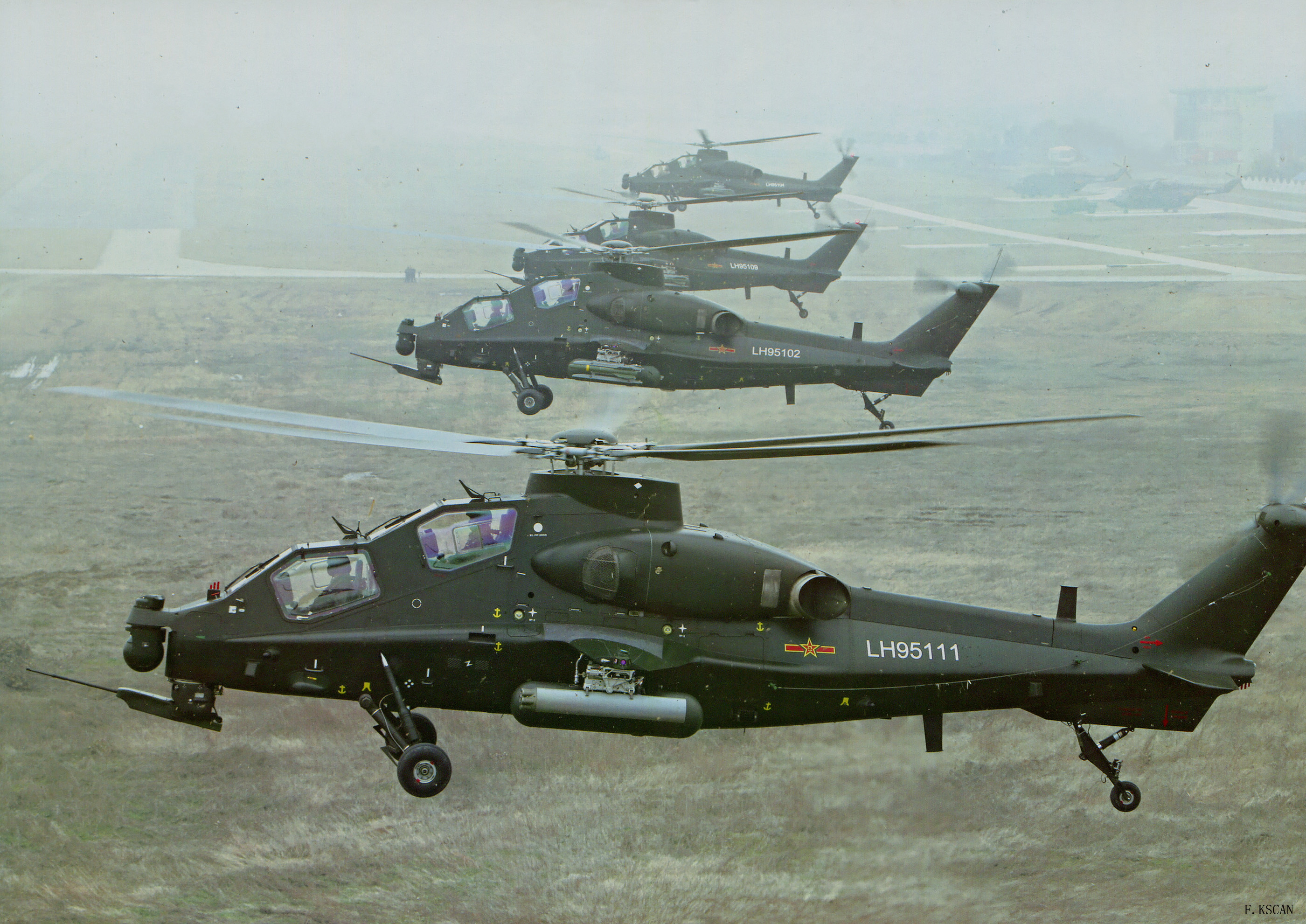 WZ-10 Attack Helicopters of the Peoples Liberation Army 