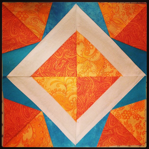 Finished square! Yay! (For Believe circle of do. Good -finished quilt will go to foster kid!) #paperpiecing #quilting