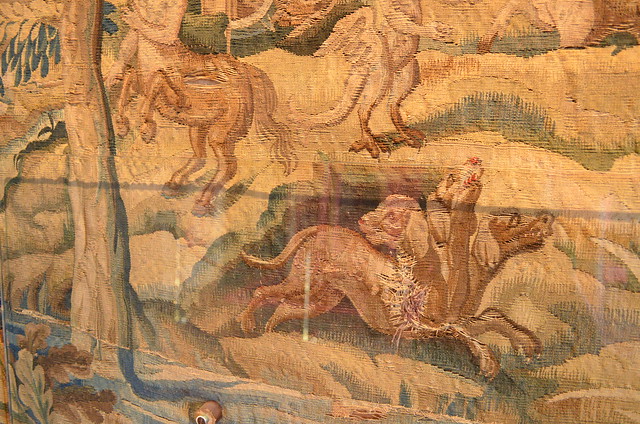 Chateau de Chenonceau decaying tapestry