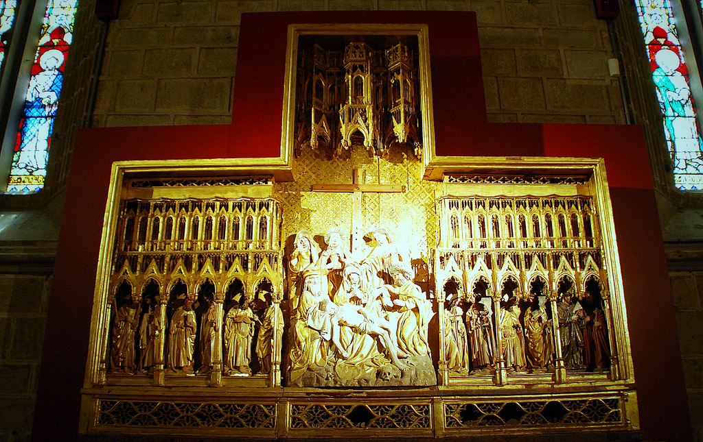 5. Retablo de Las Navas de Tolosa, del siglo XV. Catedral de Pamplona. Autor, Tetegil