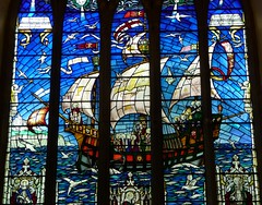 Sailing Ships in Stained Glass