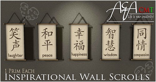 ::A&A:: Inspirational Wall Scrolls by Alliana Petunia