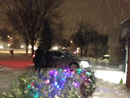 Doug and Nate Making Late Night Snowy Run to Home Depot for Plumbing Supplies