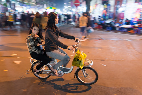 Two girls on a bike by kewl