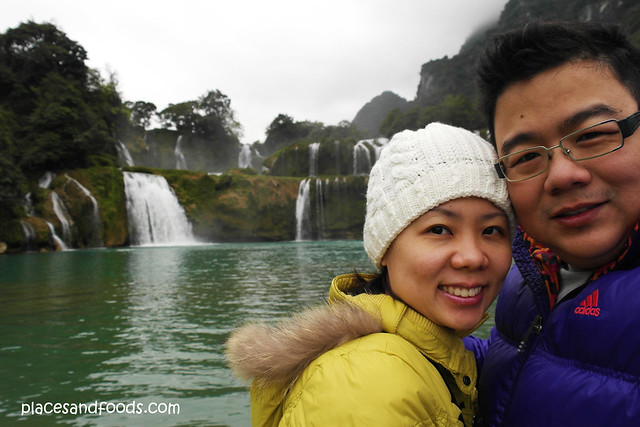 detian waterfall couple shot