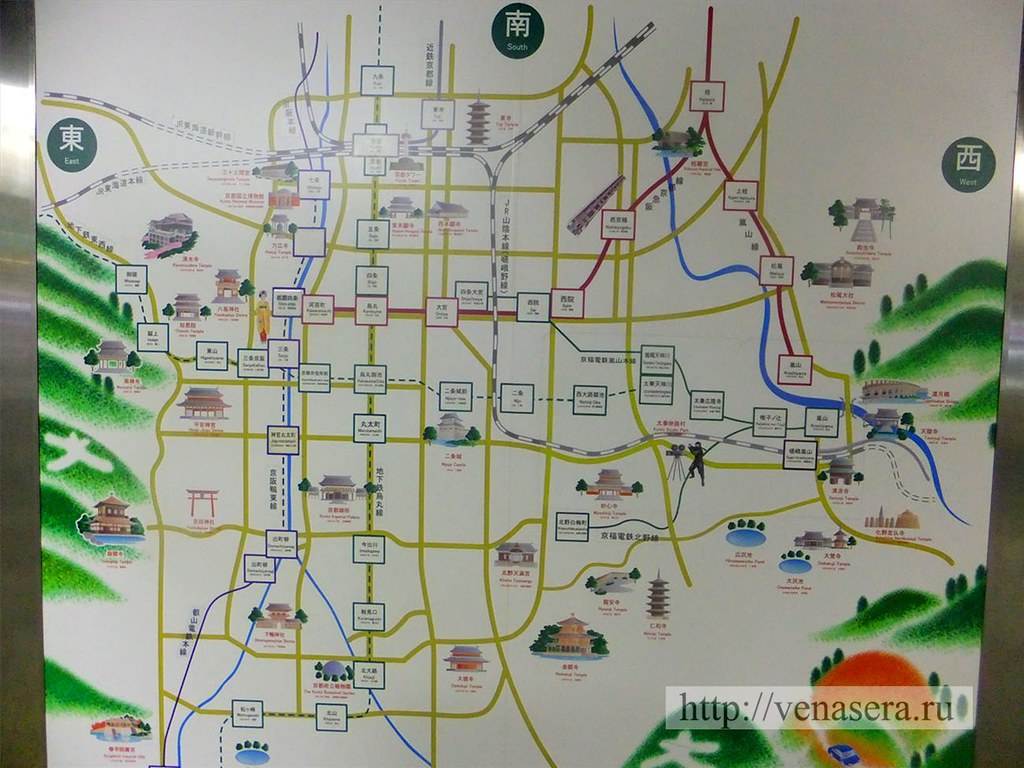 Карта Киото
