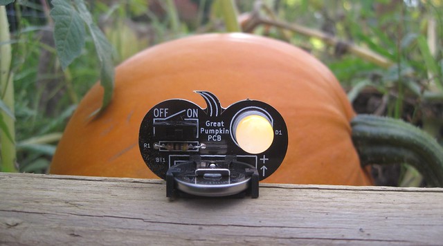 Pumpkin PCB in the pumpkin patch