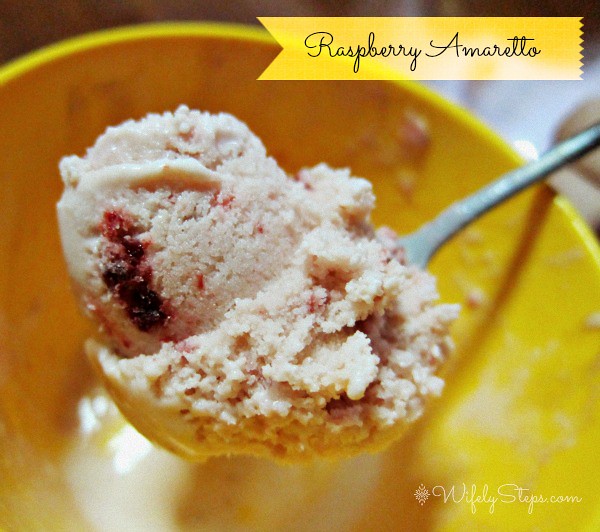 Jack Frost Ice Cream: Raspberry Amaretto