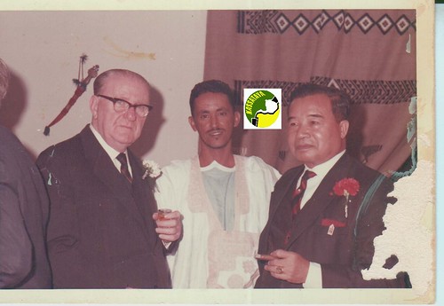 Mohamed Ould Cheikh à l'ONU en 1965. Image courtoisement offerte par M. Abdel Weddoud ould Cheikh