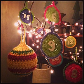 Finished bauble in the twigs #crochet