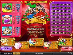 free Thrill Seekers slot payout