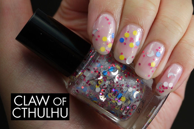 Fandom Cosmetics Usagi Tsukino Swatch (jelly sandwiched with OPI In The Spot-Light Pink)