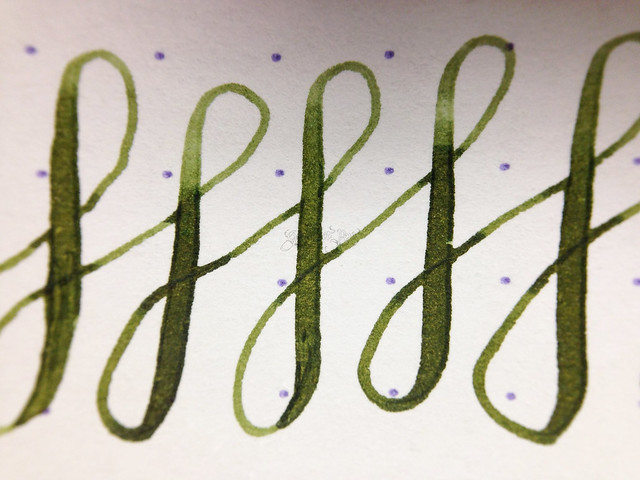Review: Franklin-Christoph Olde Emerald Writing Fluid @PiperFC Flex Shading