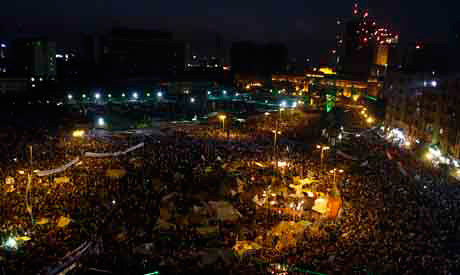 Massive anti-Morsi demonstration in Tahrir Square on July 7, 2013. Rival demonstrations both for and against the ousted president on the same day. by Pan-African News Wire File Photos