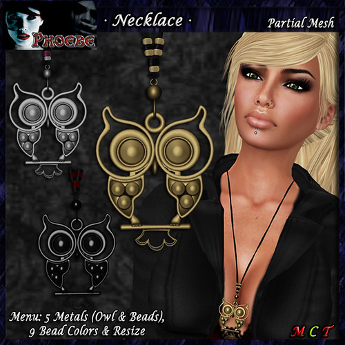*P* The Owl Necklace ~5 Metals~