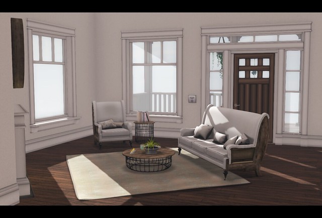 C88  JULY - [ba] lakeside cottage by Barnesworth Anubis - 4 with CheekyPea -  Deconstrcuted Living Room