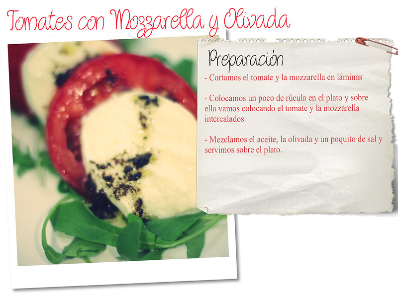 Receta: Tomates con Mozzarella y Olivada