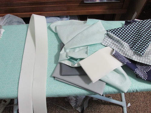 new ironing board cover--covered with fabric