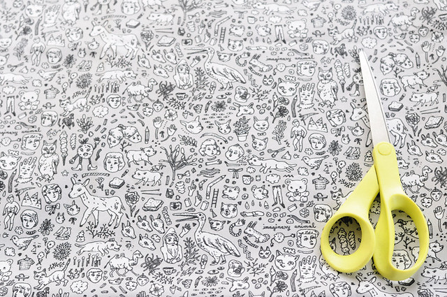 doodle town fabric