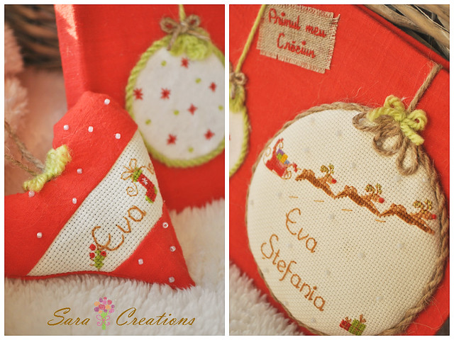 Christmas notebook and hearts