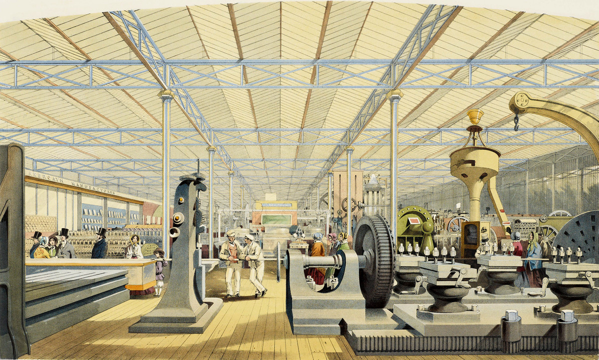 Moving Machinery. A view from The Great Exhibition of 1851
