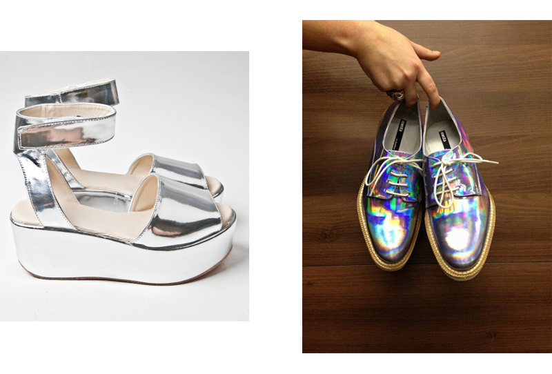 tumblr silver shoes