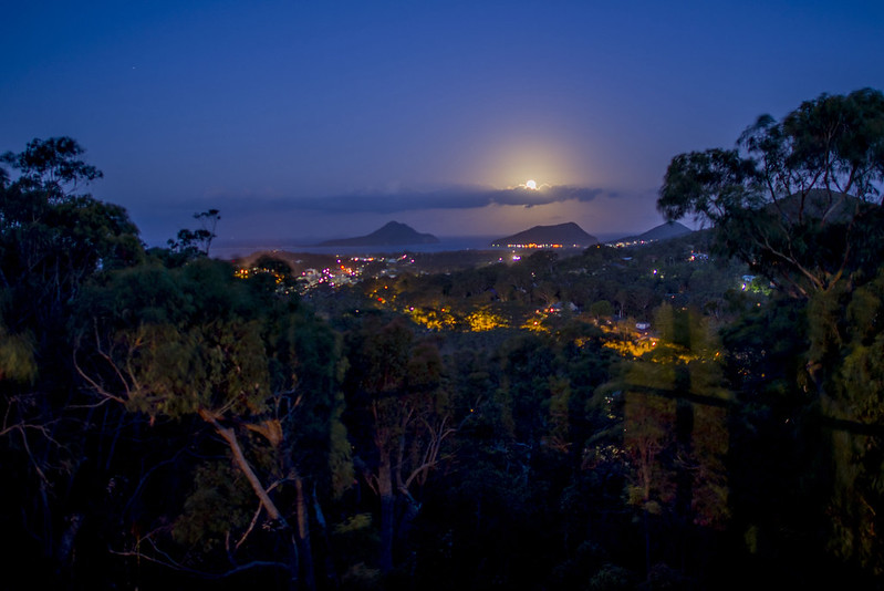 Moonlight view Port Stephens