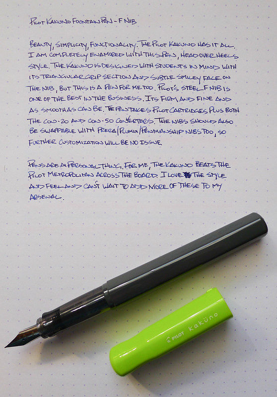 Review: Pilot Kakuno Fine Nib - The Well-Appointed Desk