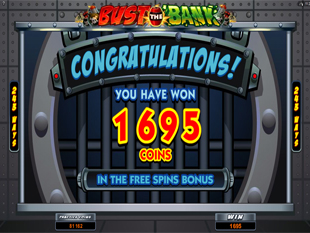 Bust the Bank Free Spins Prize