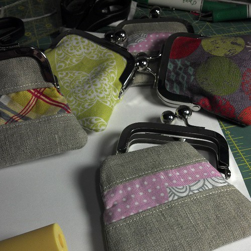 Gluing up some change purses for 'Ladies' Night Out' on Thursday :)