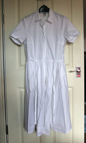 white cotton dress