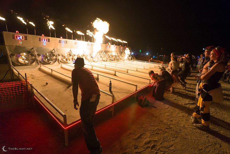 Riskee Ball at the Charcade, Burning Man 2013