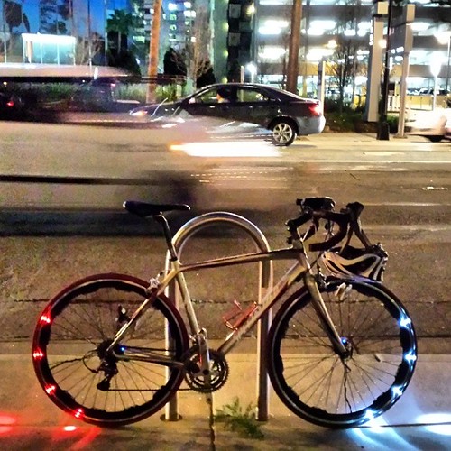 Bike at night #sanjose @revolights