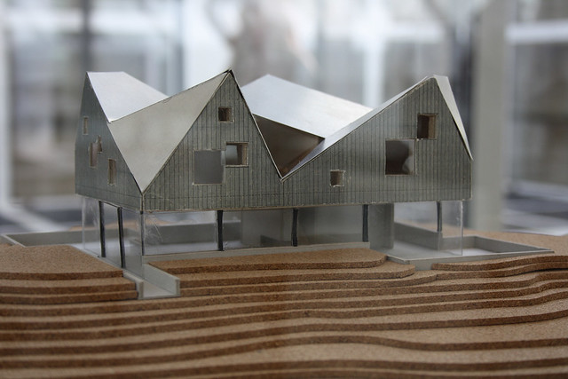 Model of dune house by Jarmund / Vignaes architects