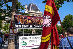Démonstration sur le premier anniversaire des manifestations en Turquie
