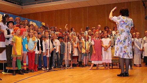 Musikklasserna använde Hörsalen vid sin konsert 2007