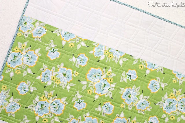 Tumbler Quilt Back | For the Birds | © Saltwater Quilts 2013