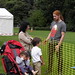 Archaeofest 2013 - Niall, Treasurer of the Society 2012-2013 , answers questions about flint-knapping