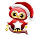 #Cute #Baby #Owl #Christmas #Santa