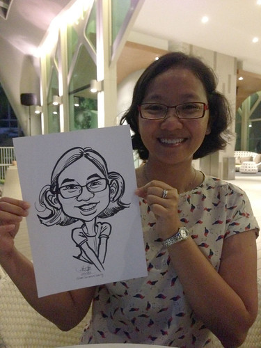 caricature live sketching for Tree House TOP celebration - 3