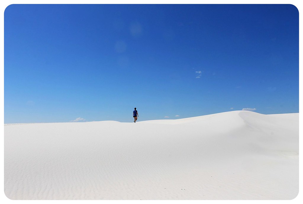 White Sands New Mexico jess hiking