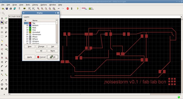 Circuit board traces on Eagle CAD