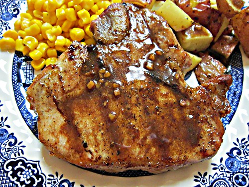 Grilled Pork Chops with Balsamic Maple Glaze