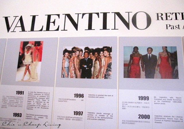 Valentino Chronology at Valentino Retrospective - by Chic n Cheap Living