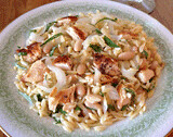 Lemon and Mint Orzo with Chicken