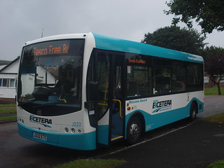Buses Excetera J222 on Purley Tesco Free Service, Purley