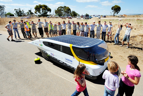 finish for Solar Team Eindhoven at the World Solar Challenge 2013